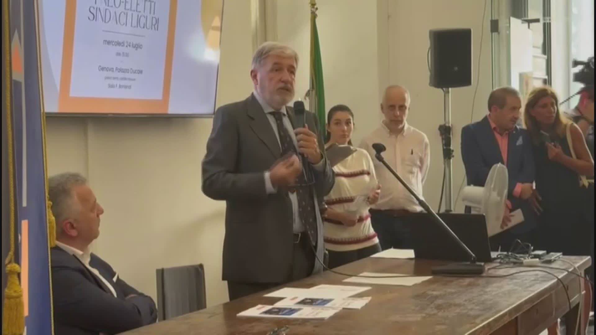Anci Liguria, il sindaco di Genova Marco Bucci ai sindaci neo-eletti: "Noi pronti ad aiutarvi"