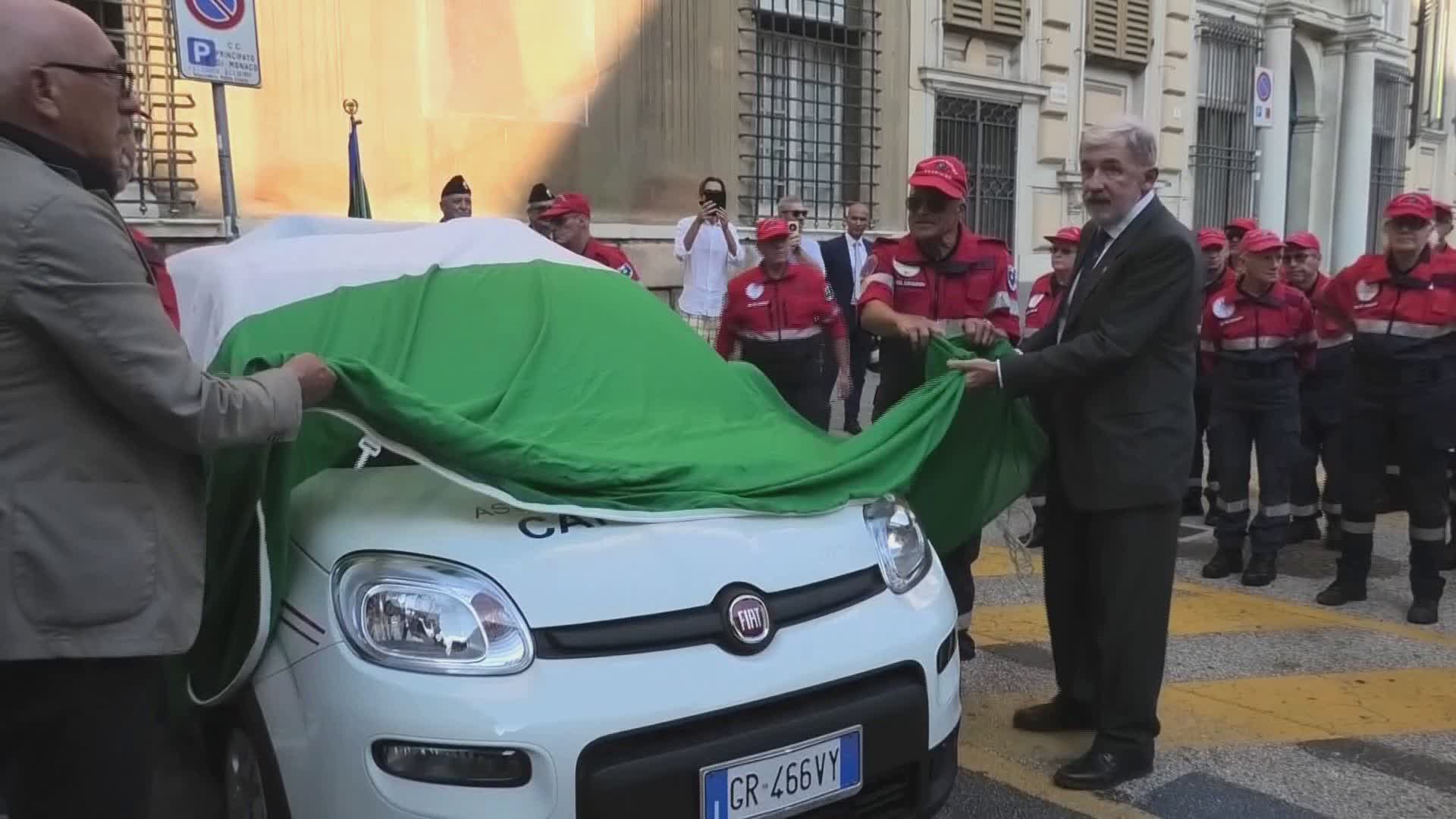 Genova, la Fondazione Pallavicino dona una Fiat Panda all'Associazione Nazionale Carabinieri della Liguria