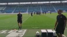 Magdeburgo-Sampdoria, l'arrivo della squadra allo stadio (VIDEO)