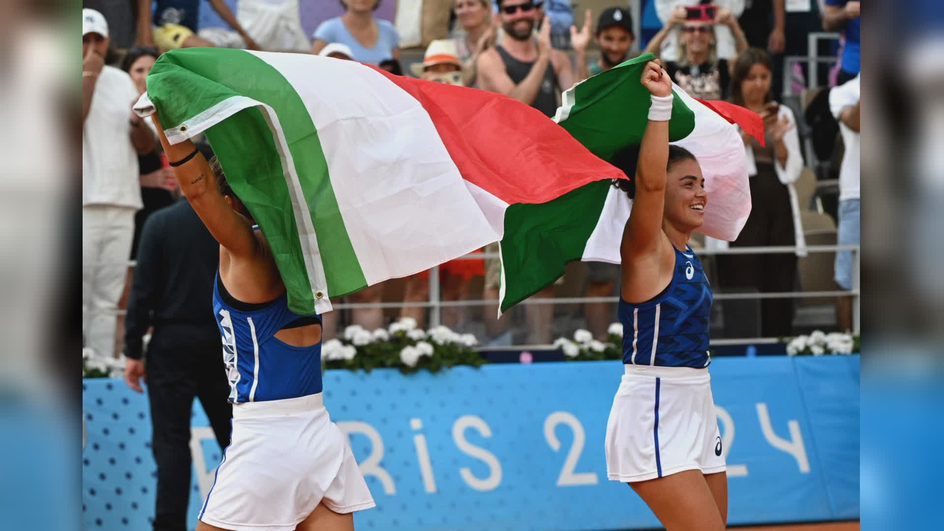 Parigi 2024: tennis, Errani-Paolini storico oro nel doppio femminile