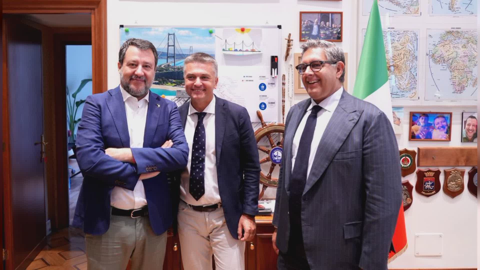 Incontro a Roma Salvini-Toti-Rixi: "Occasione per fare il punto sulla Liguria"