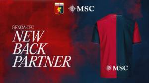 Genoa: Msc Crociere confermato tra gli sponsor di maglia '24/'25