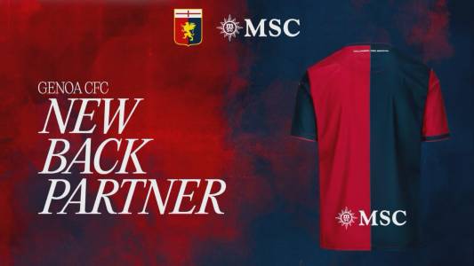 Genoa: Msc Crociere confermato tra gli sponsor di maglia '24/'25