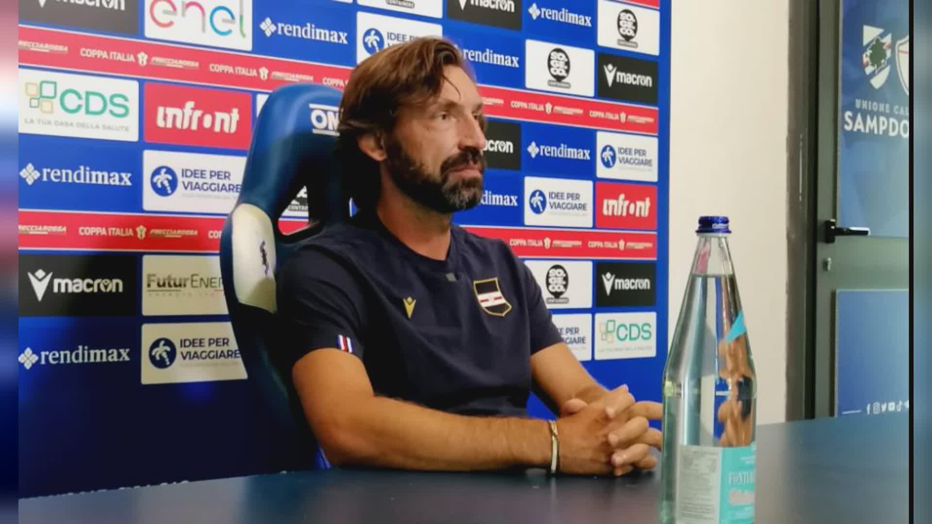 Sampdoria, Pirlo verso Como e campionato: "Società ha fatto ottimo lavoro, ora tocca a noi"