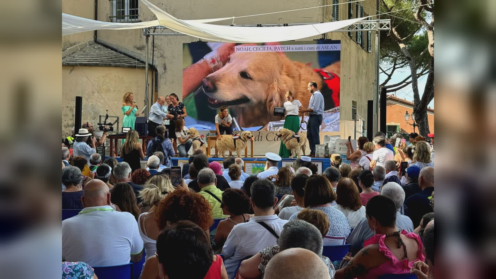 Camogli, al pastore tedesco Giulio il premio 'Fedeltà del cane': salvo' la sua padrona in mare