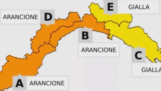 Maltempo Liguria, aggiornata allerta: arancione su centro e ponente da mezzanotte alle 13 di giovedì, gialla dalle 21 alle 15 sul resto della regione