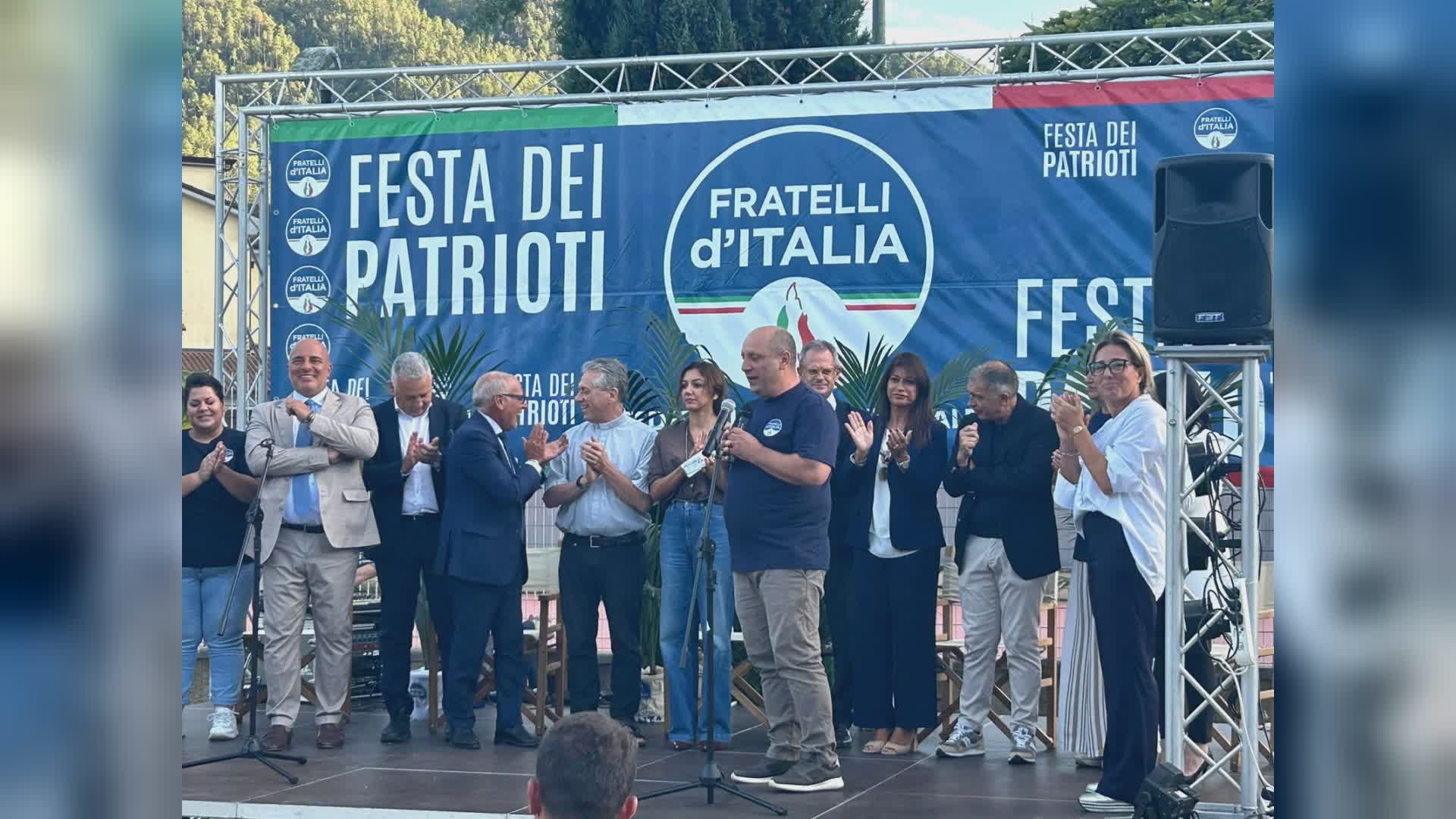 Regionali, alla Festa dei Patrioti di Fratelli d’Italia Matteo Rosso lancia Rixi