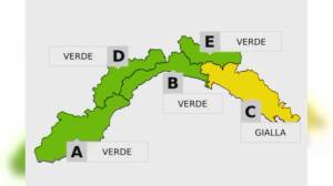 Meteo: allerta gialla per temporali sul Levante dalle 5 alle 18 di giovedì 12 settembre