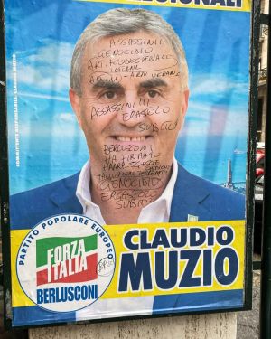 Elezioni: imbrattato con insulti e minacce manifesto di Muzio, candidato Forza Italia