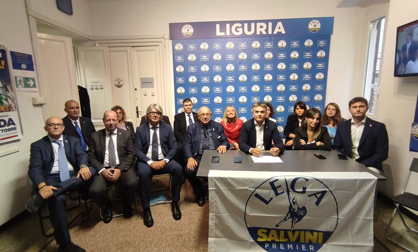 Regionali, la Lega presenta i 16 candidati per Genova. Rixi: "Campagna elettorale difficile, ma l'obiettivo è vincere"