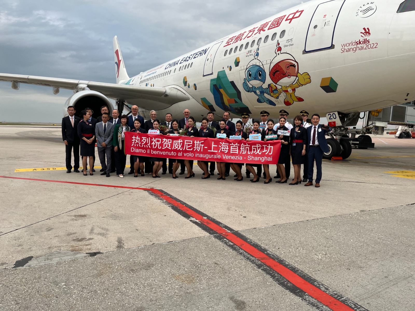 Aeroporto di Venezia: inaugurato collegamento diretto con Shanghai, operato da China Eastern Airlines