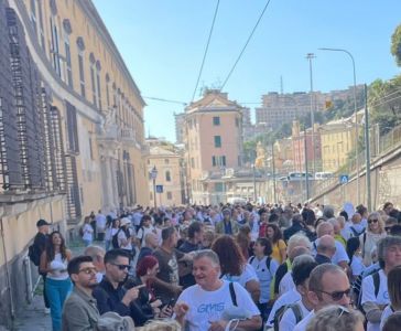 Genova, traffico bloccato nella zona di Principe per la manifestazione dei sordomuti