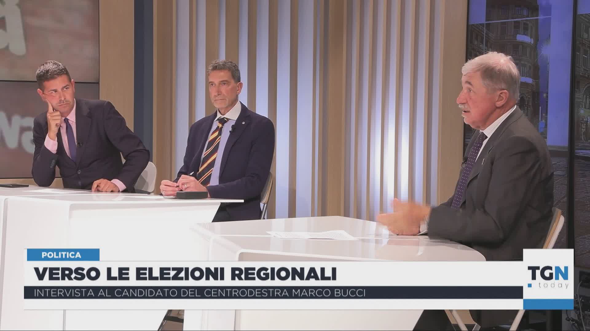Regionali, Bucci a Telenord: "Avvicinare Genova, Milano e Torino per fare un'unica macroregione leader in Europa"