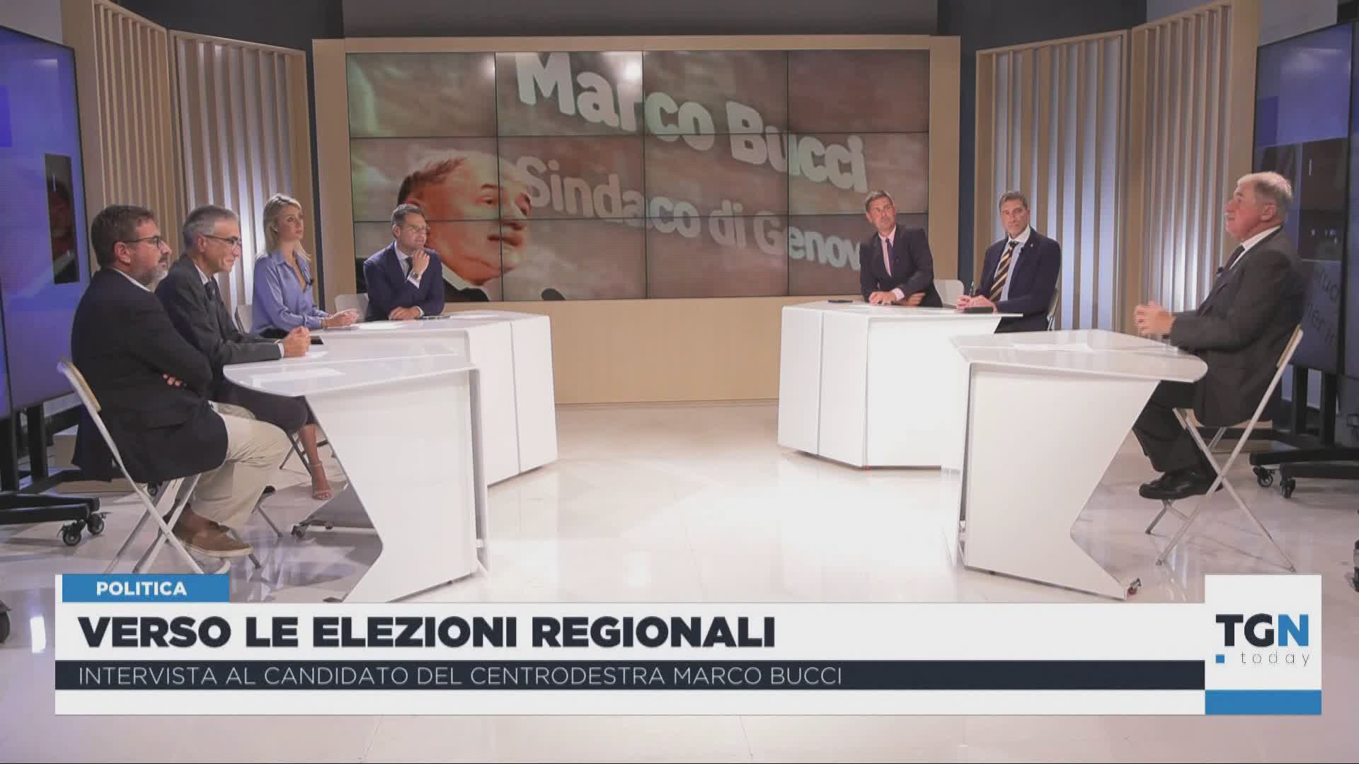 Elezioni in Liguria, Marco Bucci a Tgn Today: l'intervista integrale
