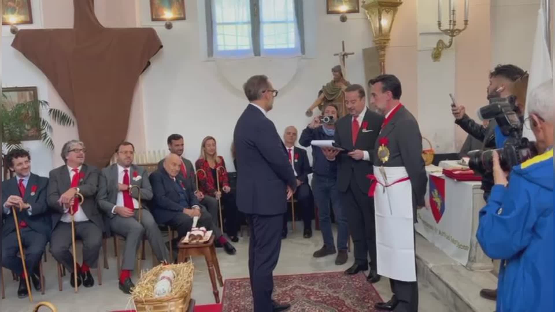 Sant'Olcese: anche Blazquez, ad Genoa, nominato "Nobile protettore del salame"