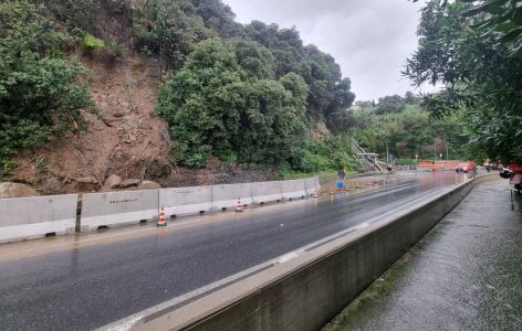 Celle Ligure, traffico regolare sull’Aurelia dopo la frana di ieri all’altezza del porticciolo 