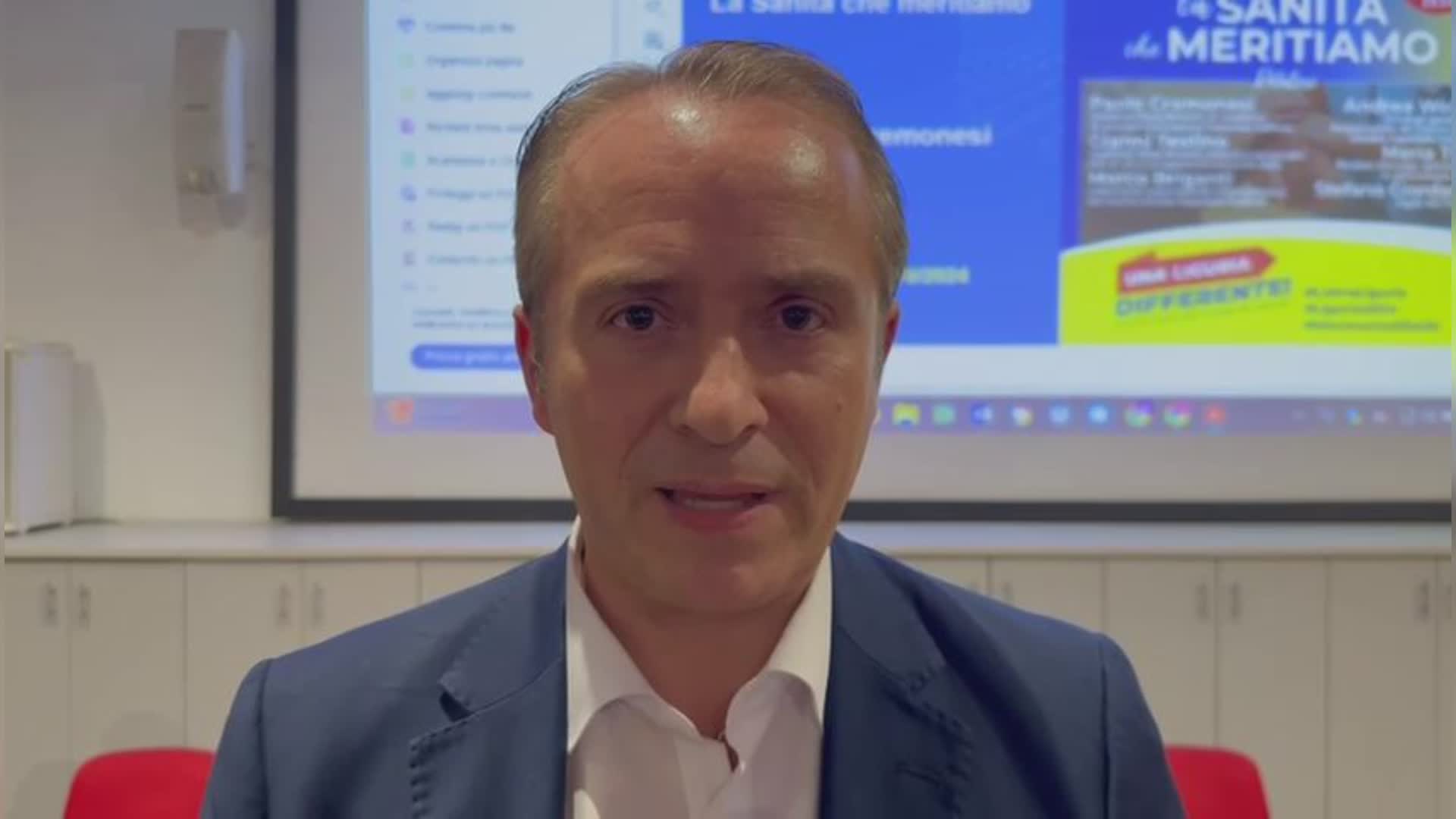 Regionali, Pirondini (M5S) a Telenord: "In nove anni Bucci e Toti non hanno finito le opere finanziate e cominciate da Conte"