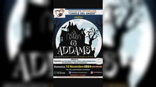 Genova Pontedecimo: Canile del Gazzo, "Gli Addams" a teatro per raccogliere fondi