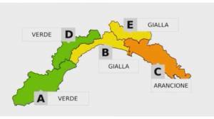 Maltempo: allerta gialla da mezzanotte sul centro-levante, arancione dalle 8 alle 21 su Tigullio, Spezzino ed entroterra