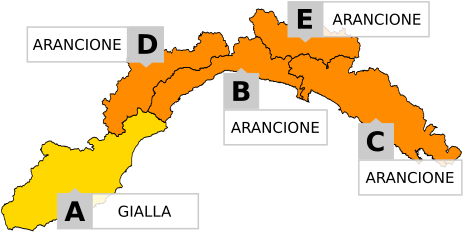 Liguria in Allerta: temporali e venti forti sul Levante, livelli idrometrici sotto controllo ma possibili criticità locali