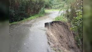 Maltempo, Casarza Ligure: frana strada in frazione Castagneto, isolate dieci persone