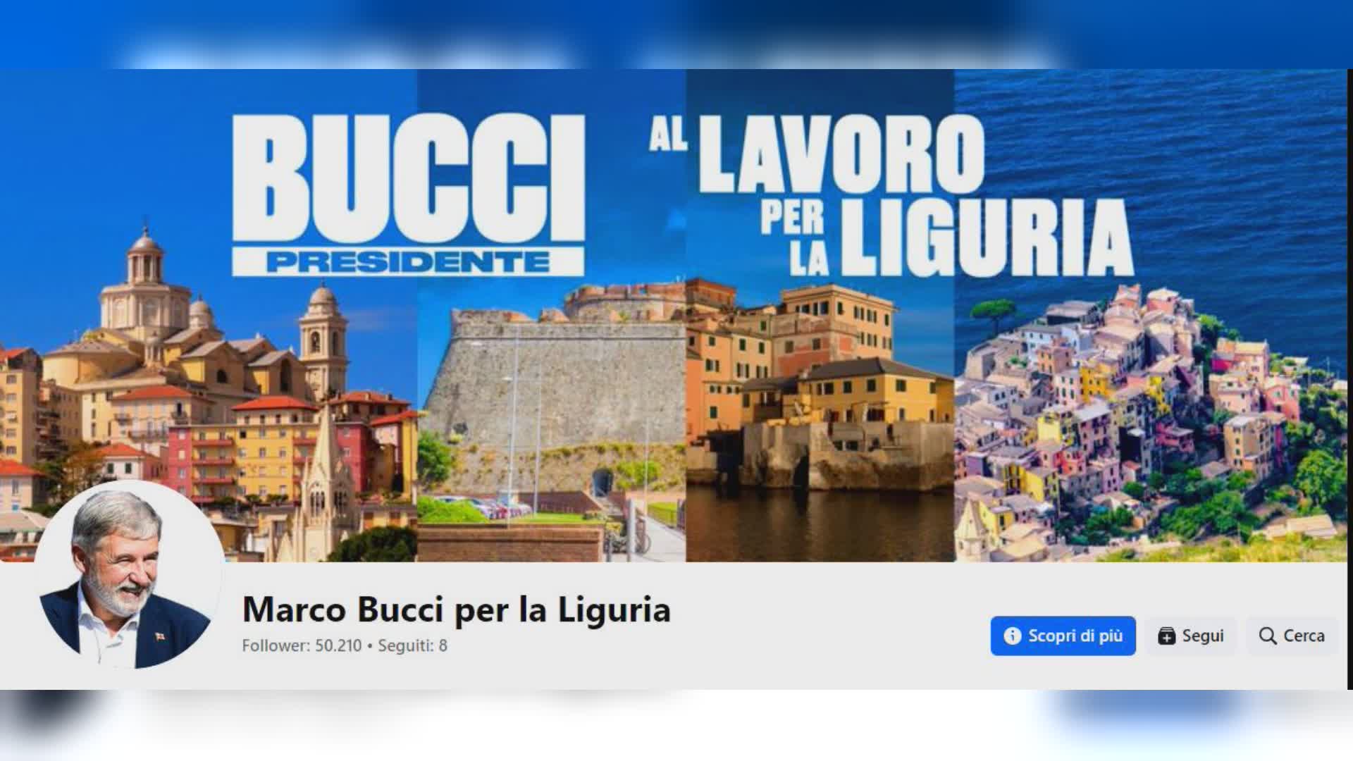 Social, da "Marco Bucci per Genova" a "Marco Bucci per la Liguria": cambia nome la pagina facebook del neo presidente della Regione