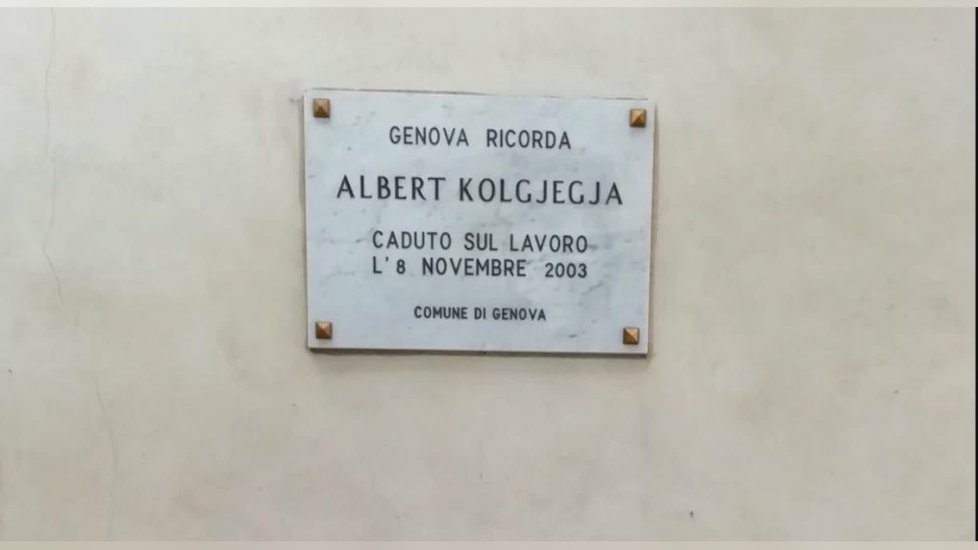 Genova, 8 novembre: cerimonia in memoria della vittima del crollo al Galata di 21 anni fa