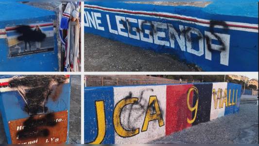 Genova: Quinto, nuovamente vandalizzato il memoriale per Vialli