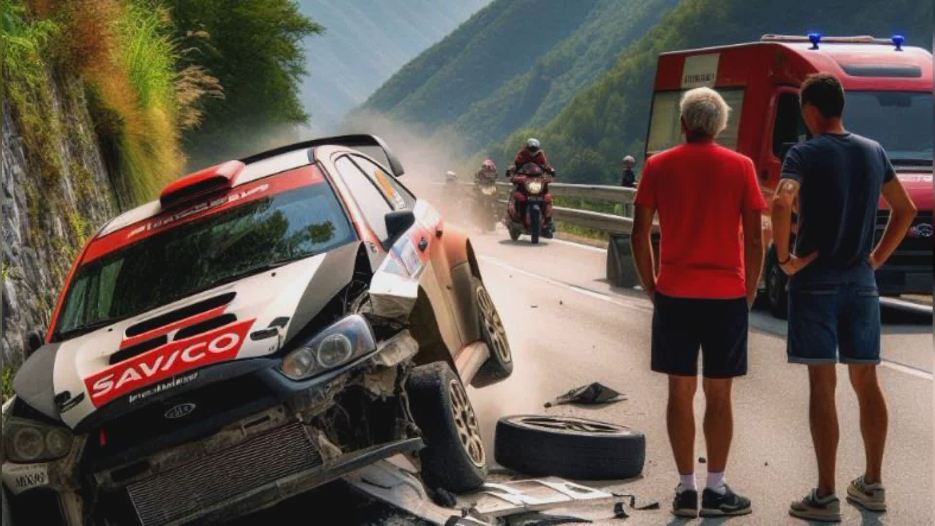 Montebruno: schianto sulla SS45 tra un'auto da rally e una vettura normale, 4 feriti