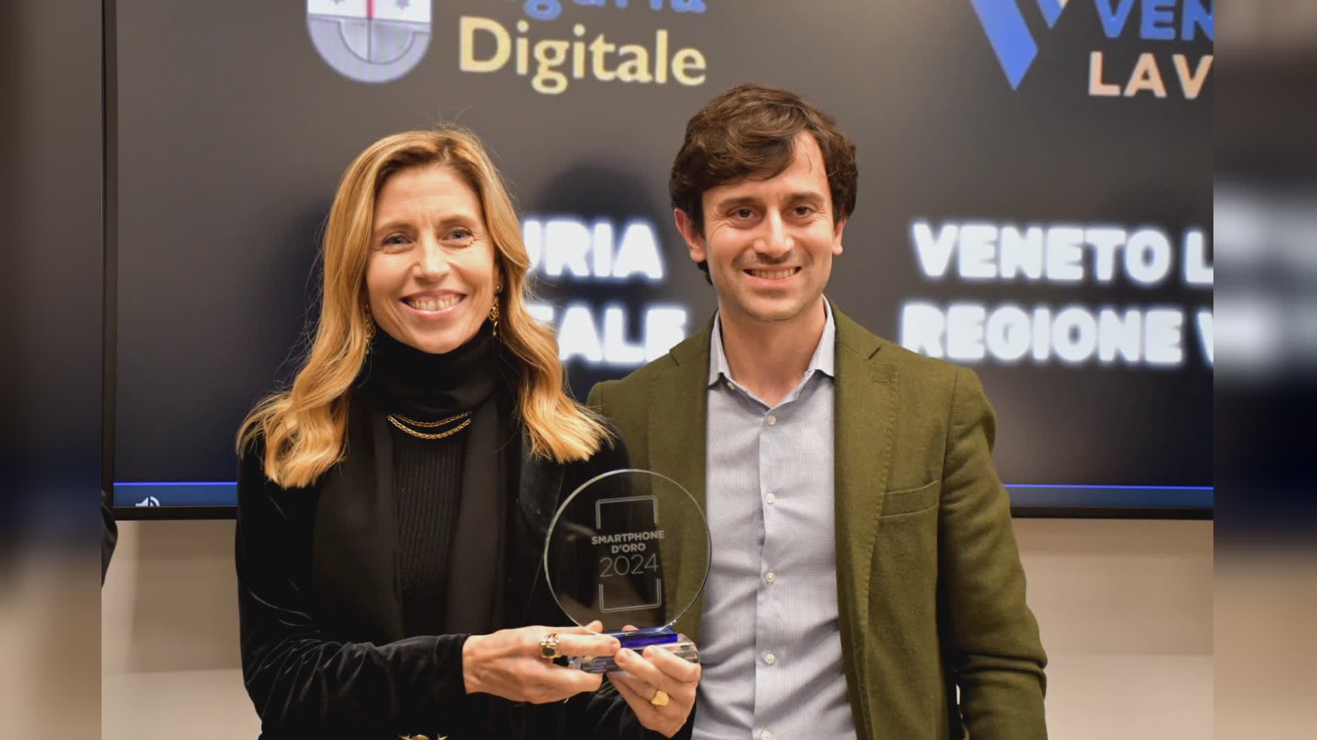 Liguria Digitale si aggiudica il premio Cultura del concorso Smartphone d'oro 2024