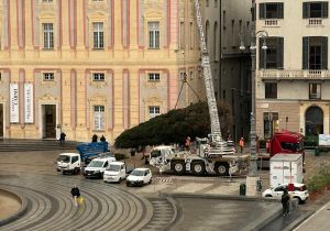 Natale a Genova, è arrivato l’Albero a De Ferrari: l’accensione in diretta esclusiva su Telenord l’8 dicembre