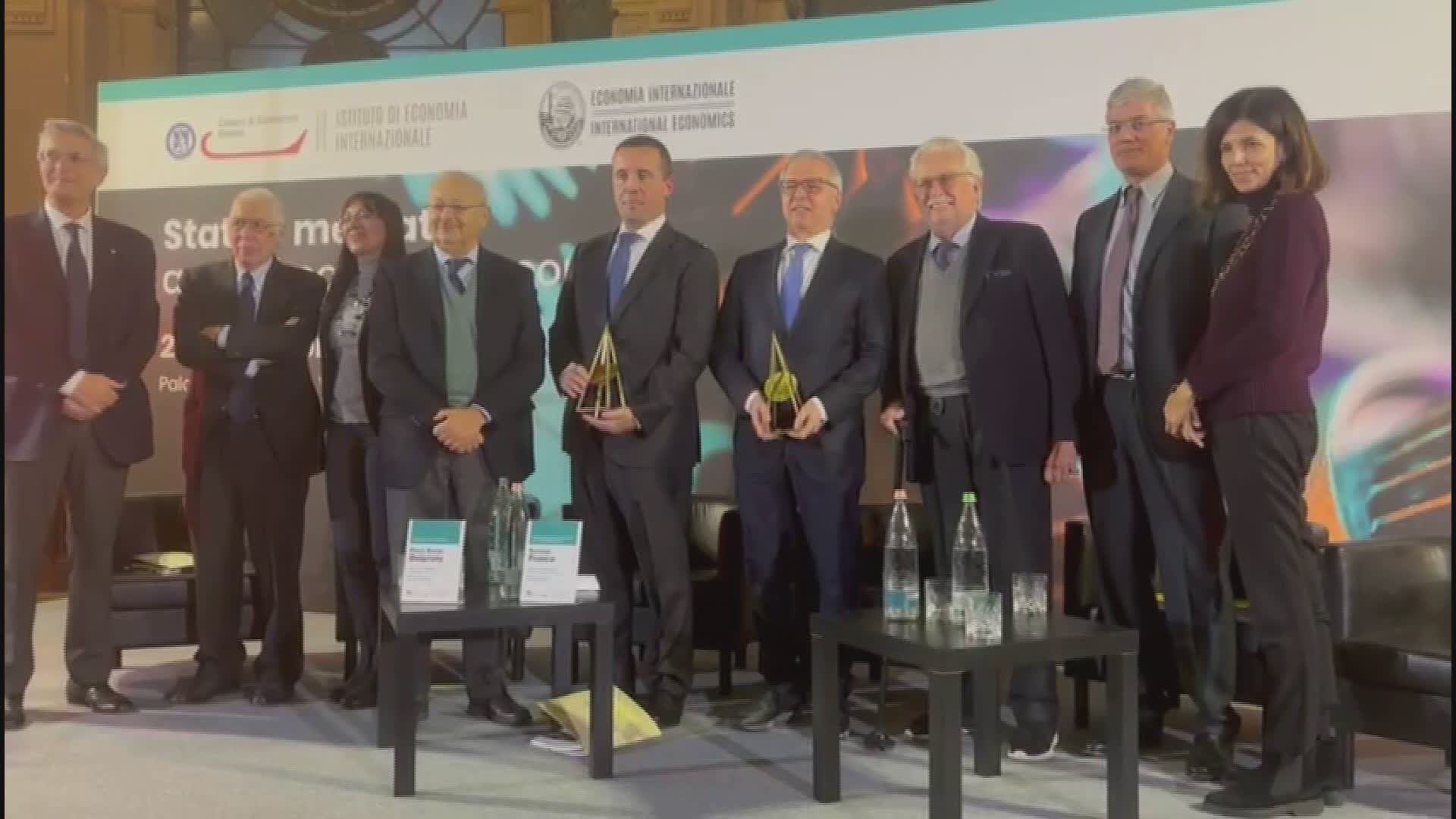 Genova, a Daniele Franco e Piero Paolo Delprato i premi dell' Istituto di Economia Internazionale