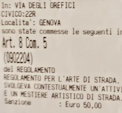 Genova, artisti di strada: prime multe per chi non rispetta il regolamento comunale
