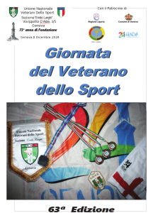 Festa del veterano sportivo, la 63a edizione domenica 8 dicembre