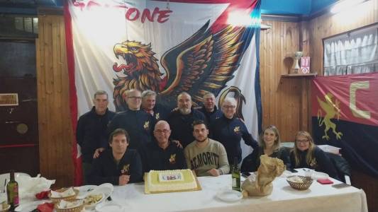 Genoa, festa per i 18 anni del club Grifoni Inside di Quezzi