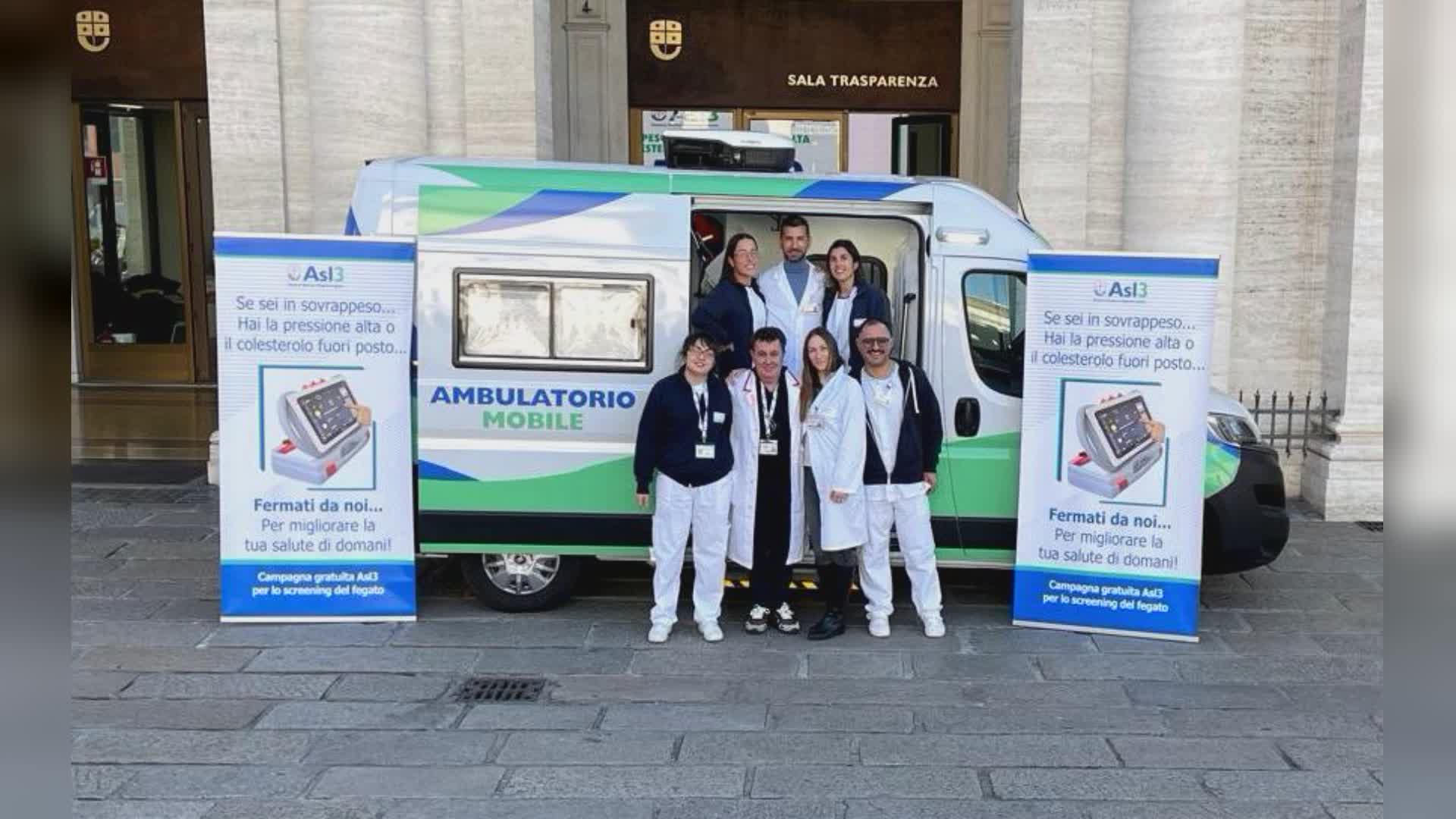 Ambulatorio mobile di Asl 3, le date di dicembre: focus su salute del fegato