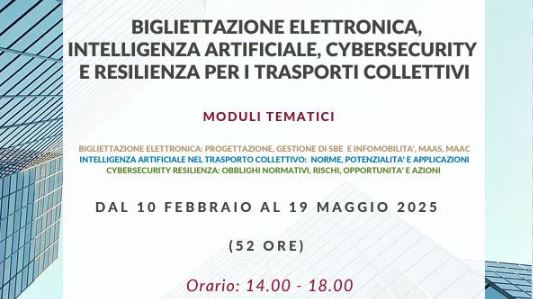 Formazione digitale nei trasporti: al via il Master Ti Forma su bigliettazione, IA e cybersecurity