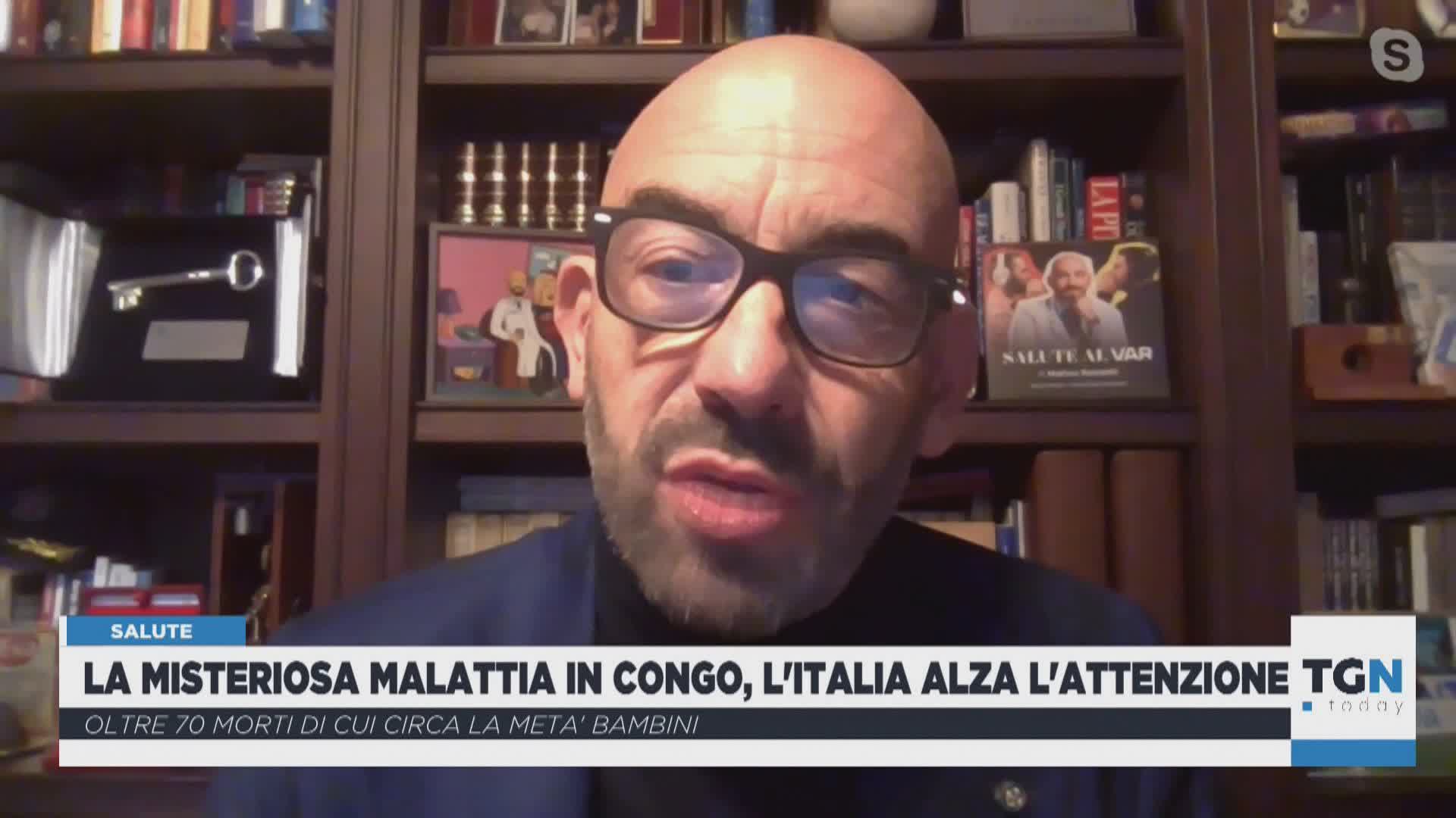 Malattia misteriosa in Congo, Bassetti a Telenord: "Evitare allarmismo, seguire indicazioni autorità, giusto controllare gli arrivi"