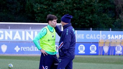 Sampdoria, primo allenamento per Semplici che si coccola Pedrola