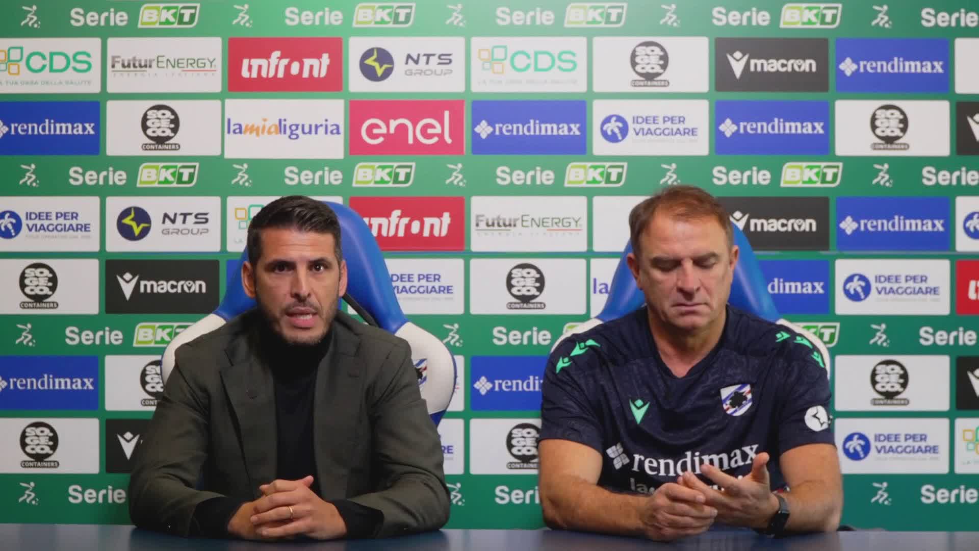 Sampdoria, Accardi: "Se c'è un terzo allenatore, qualcosa abbiamo sbagliato"