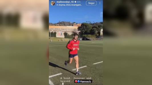 Genoa, Malinovskyi torna a correre  a tre mesi dall'infortunio