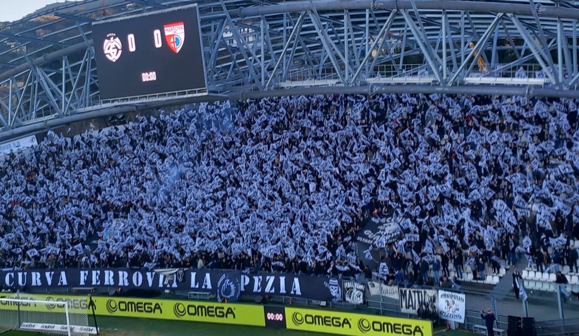 Lo Spezia stregato dal Mantova in dieci, al Picco finisce 1-1