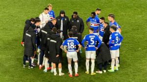 La Sampdoria non vince più, la Carrarese in dieci pareggia 1-1 al Ferraris