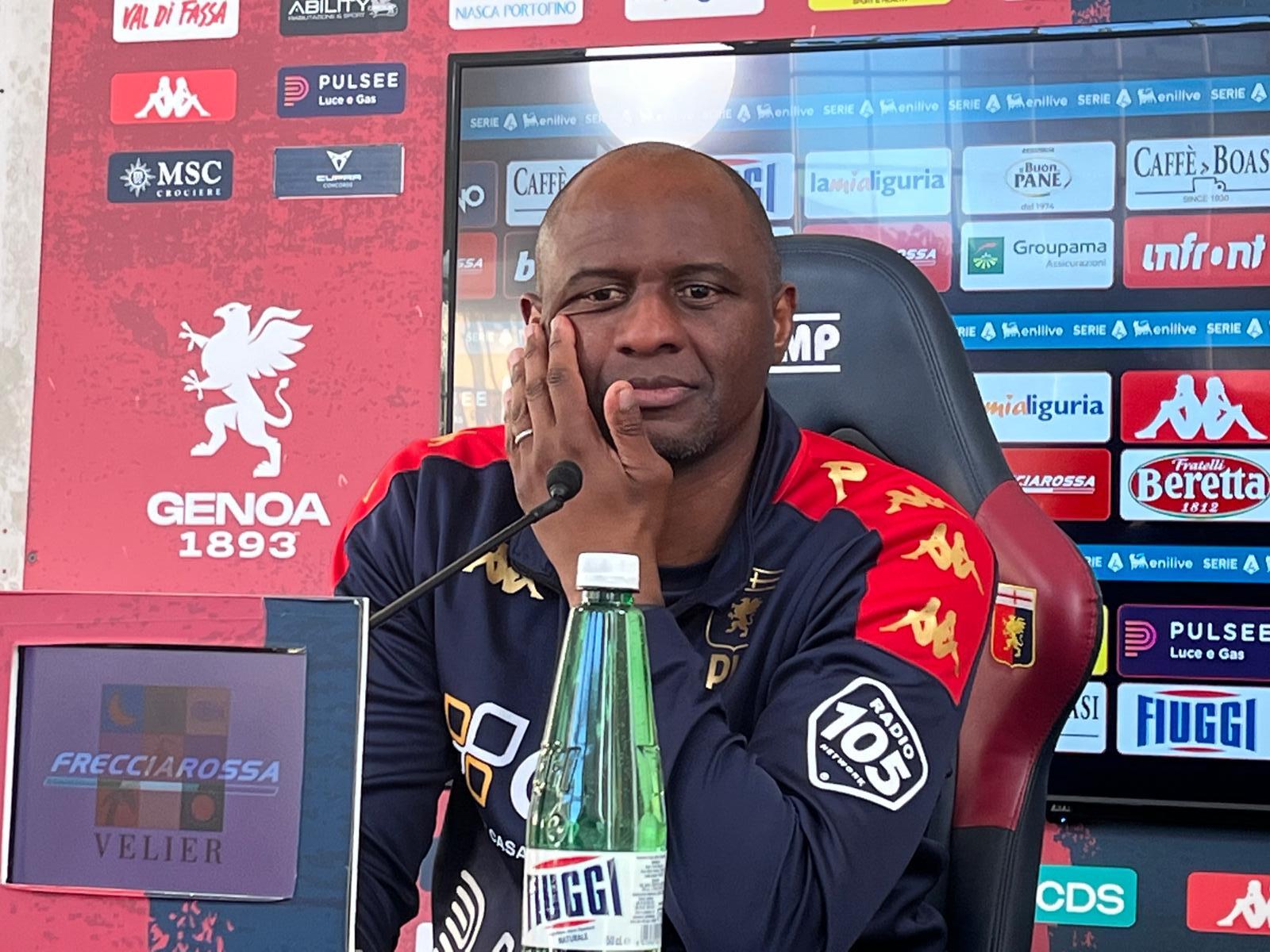 Genoa, Vieira: “Non abbiamo ancora fatto niente, a Lecce servono punti. Balo è ok”