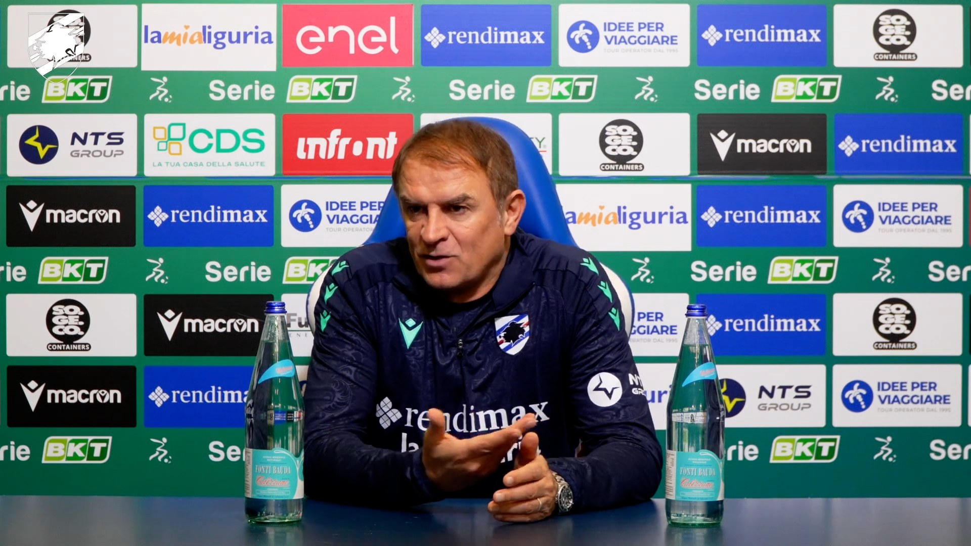 Sampdoria, Semplici "Brescia avversario tosto, sta a noi. Mercato difficile, ma sono in ottime mani"
