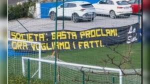 Sampdoria, striscione della Sud a Bogliasco: "Società basta proclami, ora vogliamo i fatti"