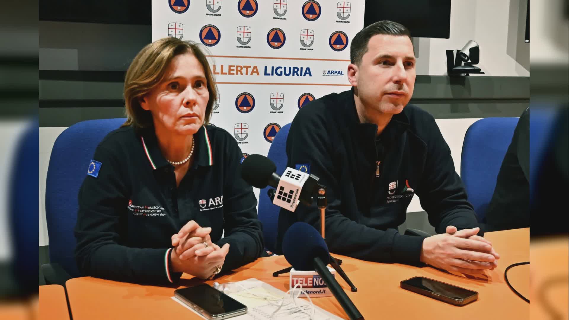 Liguria in allerta, Giampedrone: "Massima cautela, corsi d'acqua in ingrossamento, monitoraggio costante"