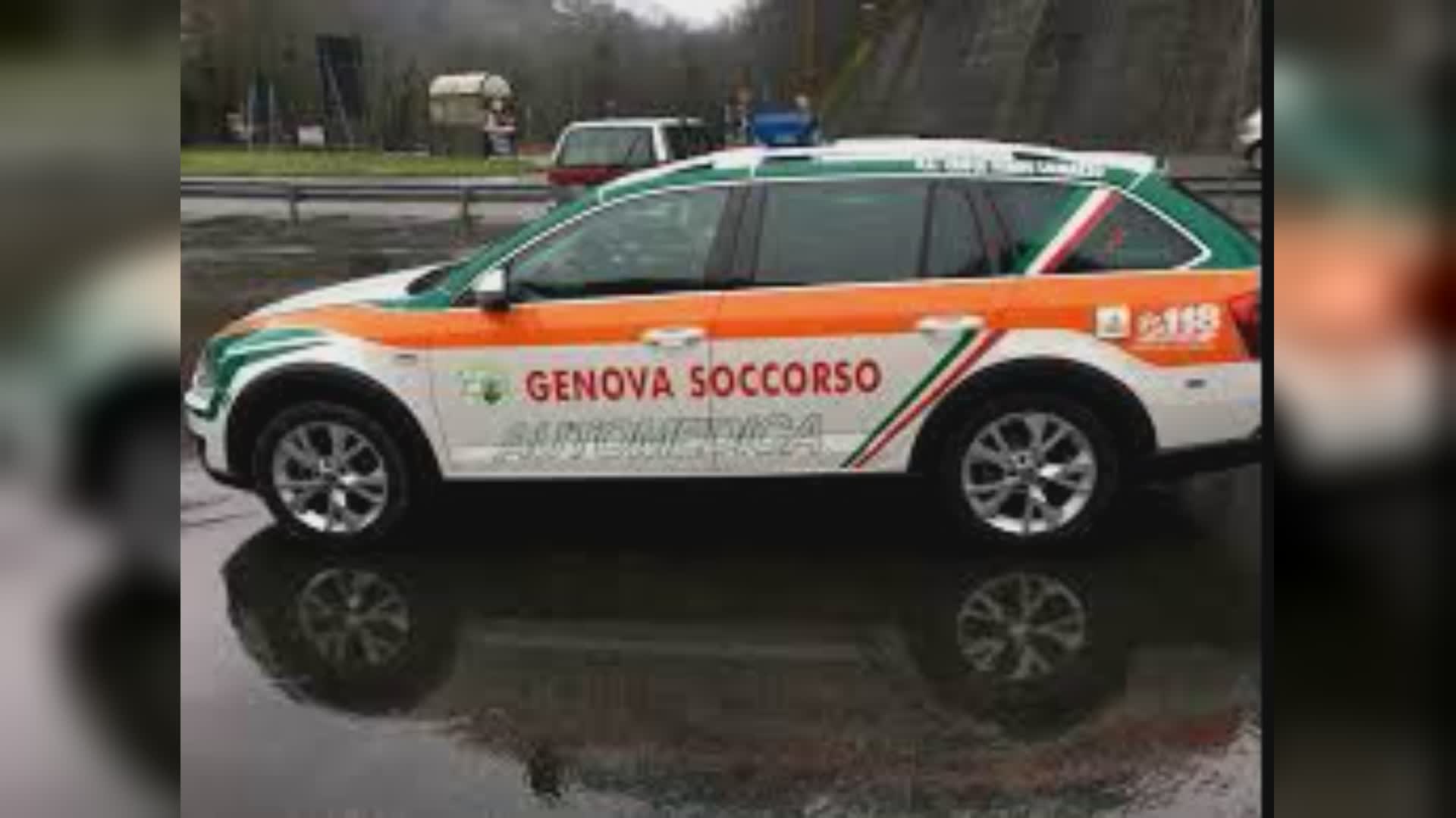 Genova, automedica in servizio all'ospedale Gallino di Pontedecimo