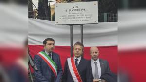 Genova, a Multedo una strada intitolata alle vittime dell'incidente alla Carmagnani