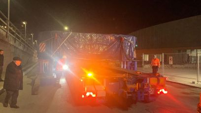 Primo modulo della talpa per lo scolmatore del Bisagno giunto a destinazione, il trasporto più veloce del previsto